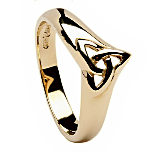 Gold Celtic Trinity Knot Ring Boyne Collection